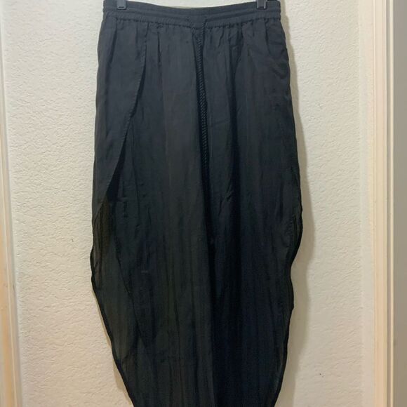 TRYB Max Split-Outseam Cropped Pants black - Picture 5 of 9